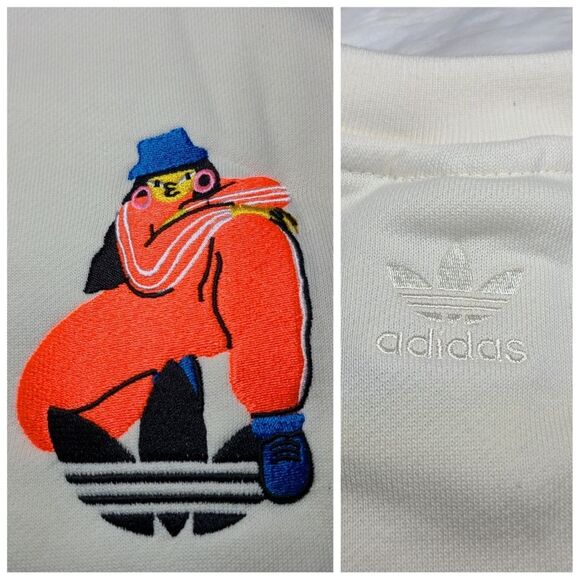 NWT|Adidas Adicolor Essentials x Egle Embroidered Sweatshirt, XS - Picture 10 of 13